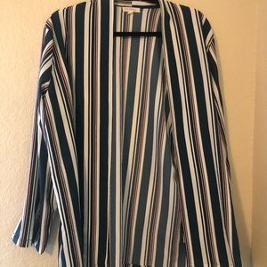 WORN ONCE Striped multi colored cardigan